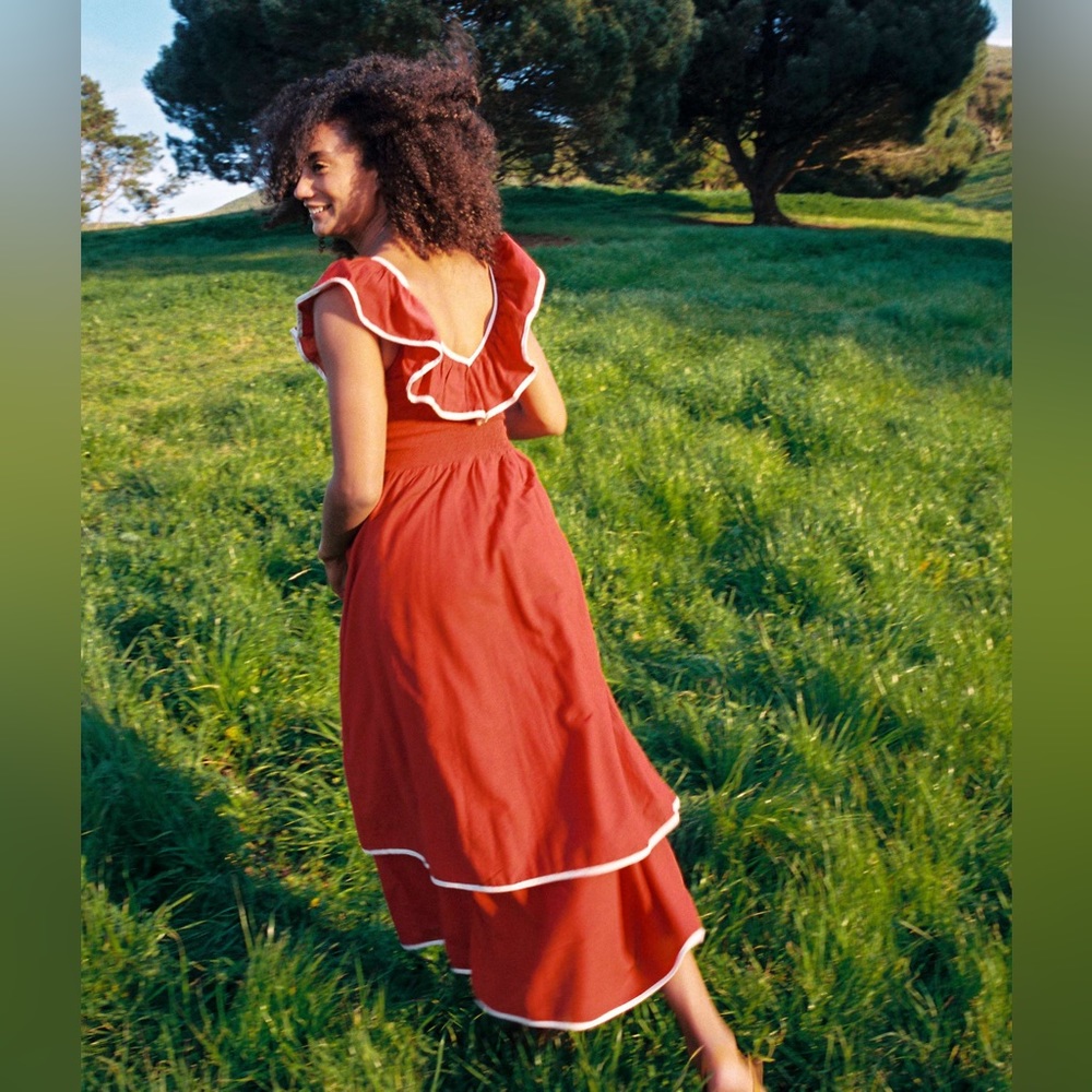 NWT - Christy Dawn Cierra Dress Rojo Khadi